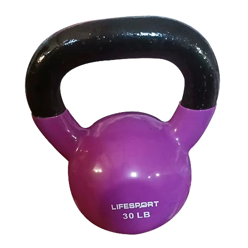 High Quality Kettle Bell Home Gym Equipment Fitness 30LB Vinyl Dipping Kettlebell