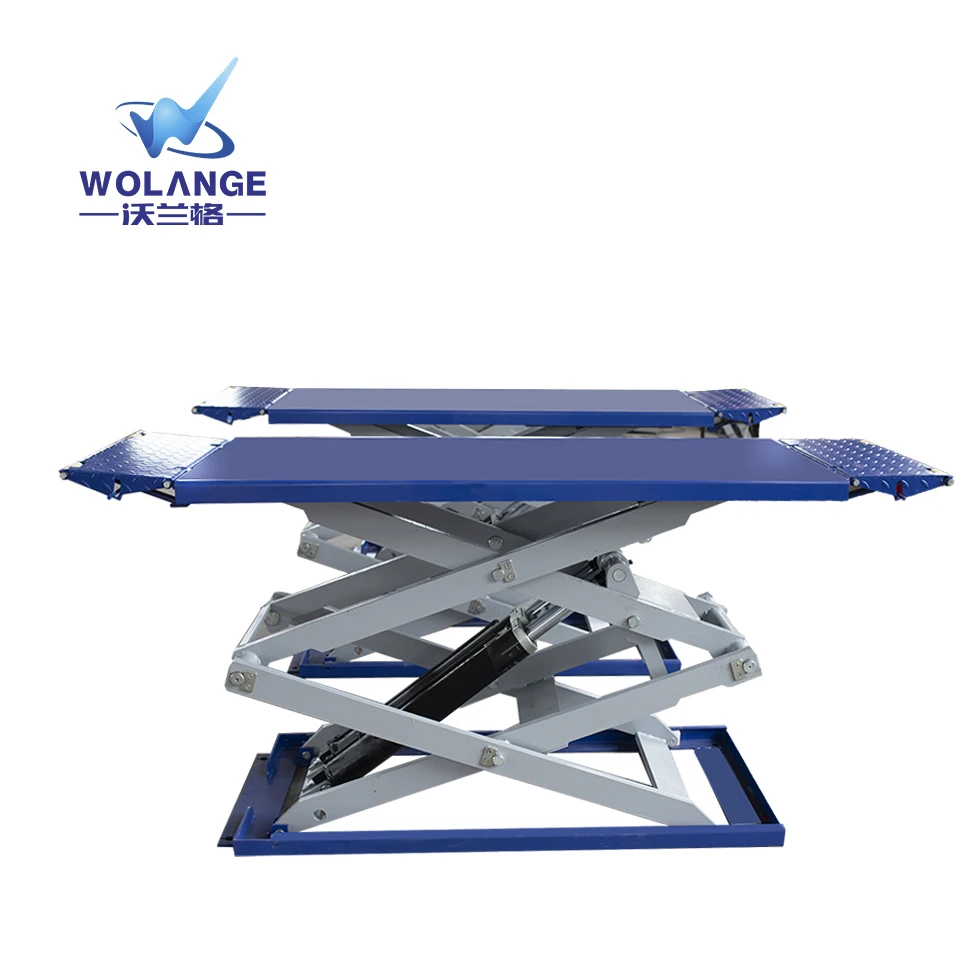 Hydraulic car lift 3 Ton automotive scissor high lift 1.85m full rise scissor car lIft