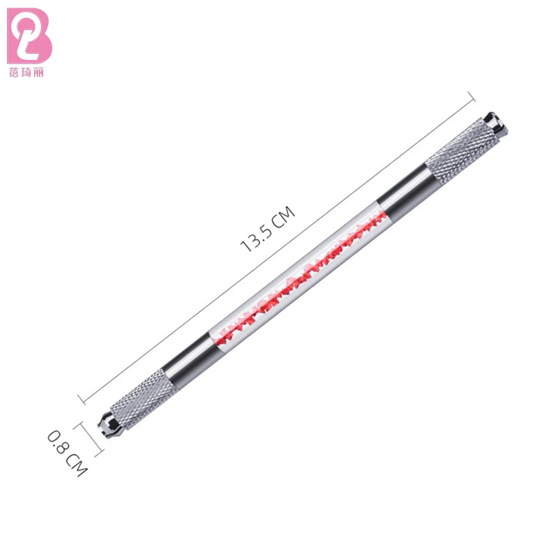 Beiqili Microblading Handles Tattoo Needle Blade Tebori Pen Microblading Holder Double Head Eyebrow Embroidery Hand Makeup Tool