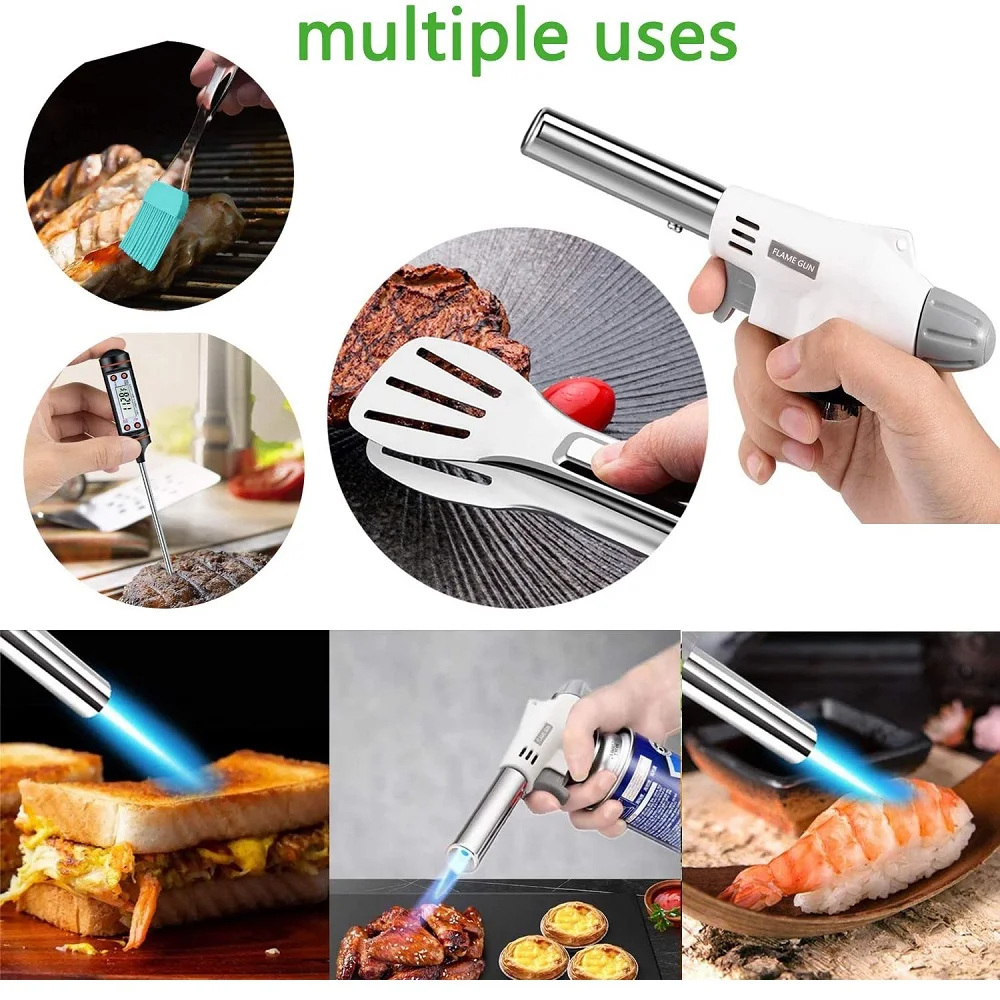 
BBQ camping butane lighter cooking blow torch flame gun 