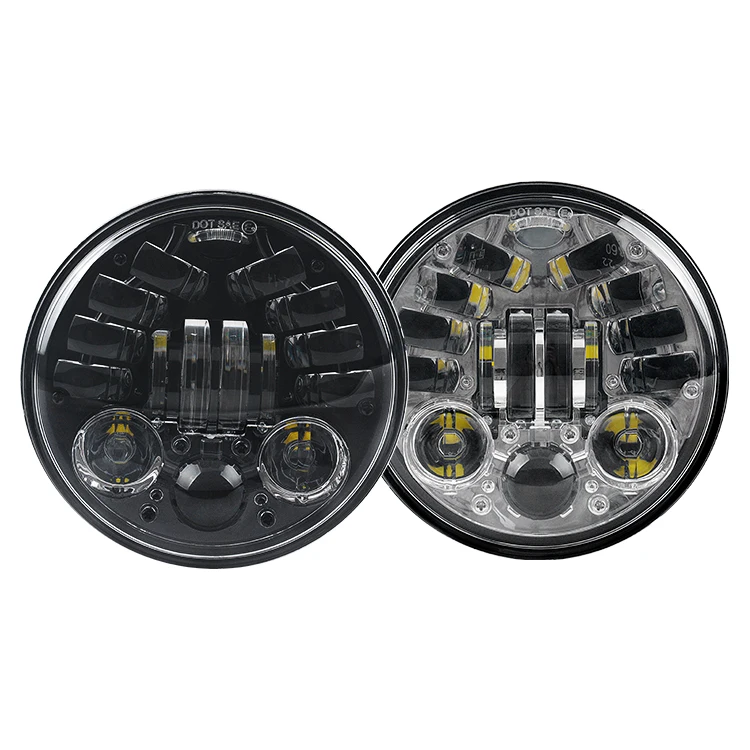 Фара мотоцикла с DRL для Harley 60W дальнего света 6500K 12v круглый 5,75 дюйма