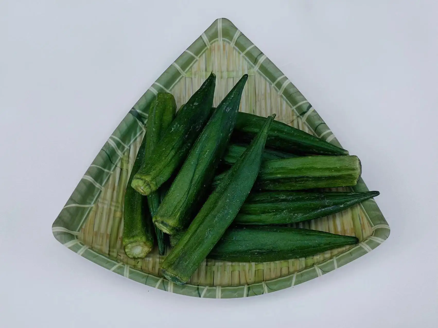 Fresh and Natural Dried Vegetables Organic Snacks Low Temperature Vacuum Fried Okra