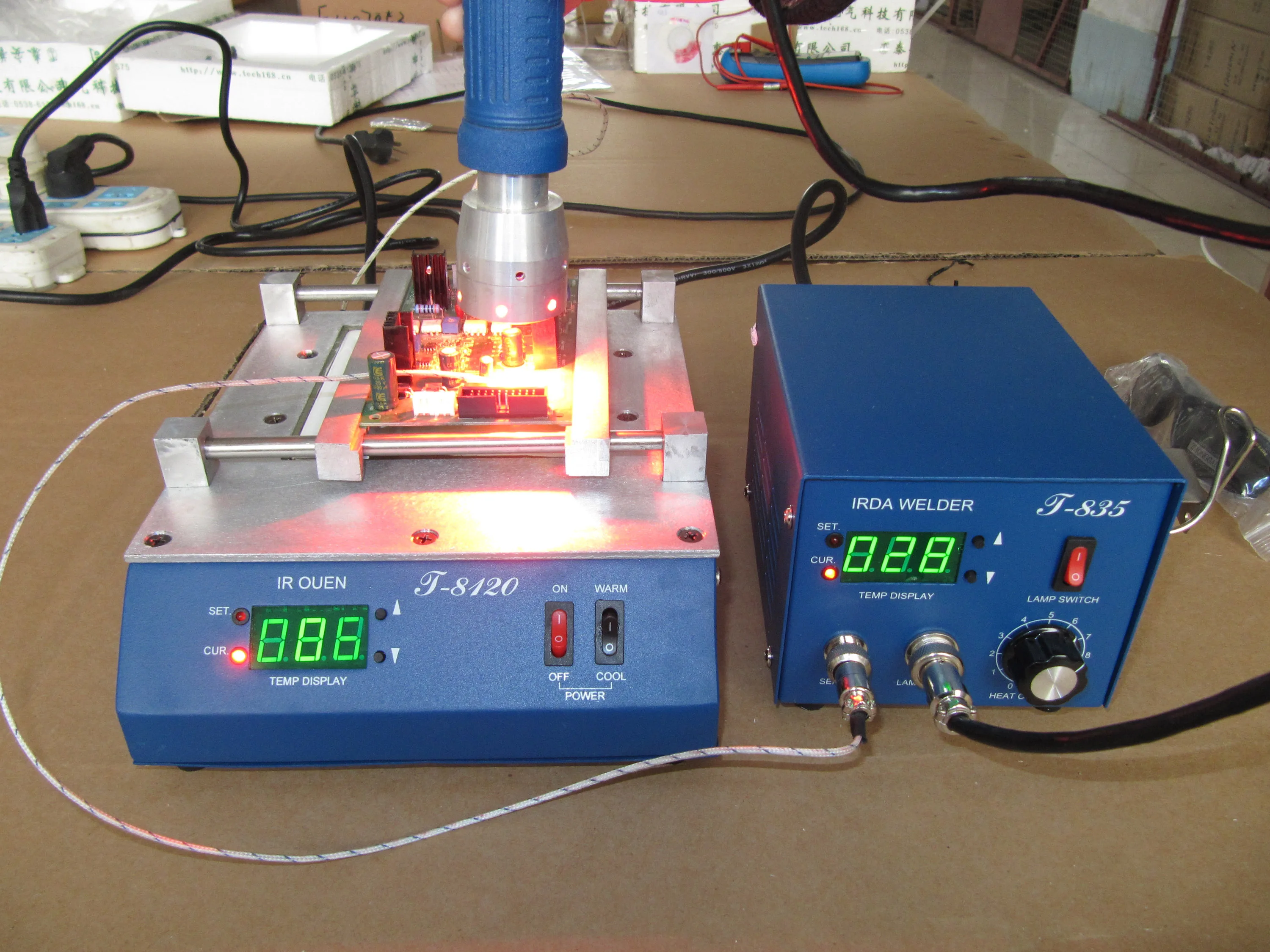 PUHUI T-8280 SMD preheating plate bga rework station for  PCB board heating up