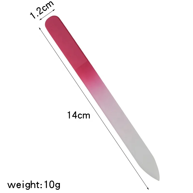 Wholesale permanent glass nail file with Eco-Friendly EVA pouch