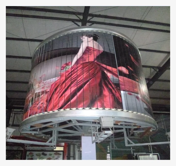 Рекламный щит для зданий, рекламный щит с изображением загнутой формы