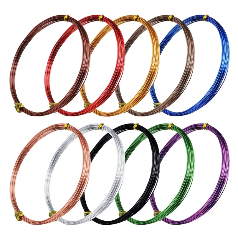 Wholesale 1mm-5mm Anodized Aluminum Craft Wire Light Copper Color Aluminium Wire For Jewellery Making