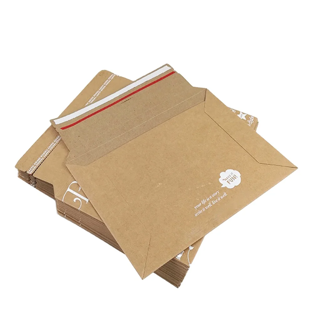 A3 A4 A5 custom-made brown cheap kraft paper envelope for gifts clothing packaging photo envelopes