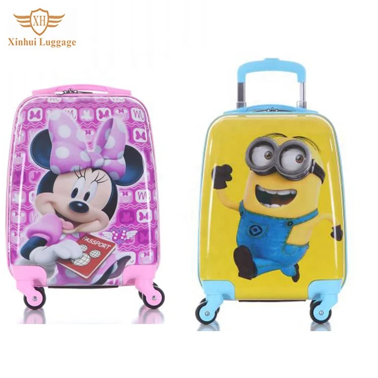 Customized design children travel trolley luggage bag hard cheap kids luggage