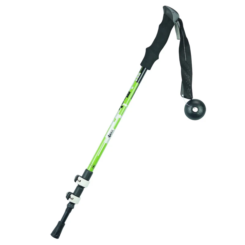 Large wholesale outdoor sturdy trekking retractable multifunctional trekking walking stick