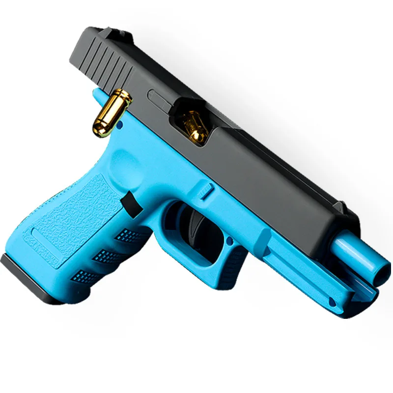 Pistolus ejection toy gun automatic back bore empty hanging soft bullet gun manual for children toy boys