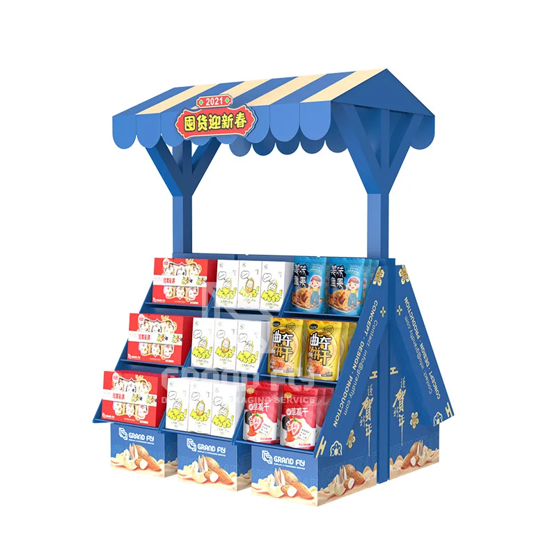 Бумажный материал, картонная витрина, картонная коробка для конфет, печенья, благотворительная коробка для пожертвований, коробка для дисплея, 3d дисплей