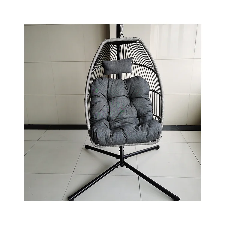 Water Drop Oval Shape Hanging Weave Swing Chair Outdoor Leisure Patio Garden Courtyard Rattan Chairs