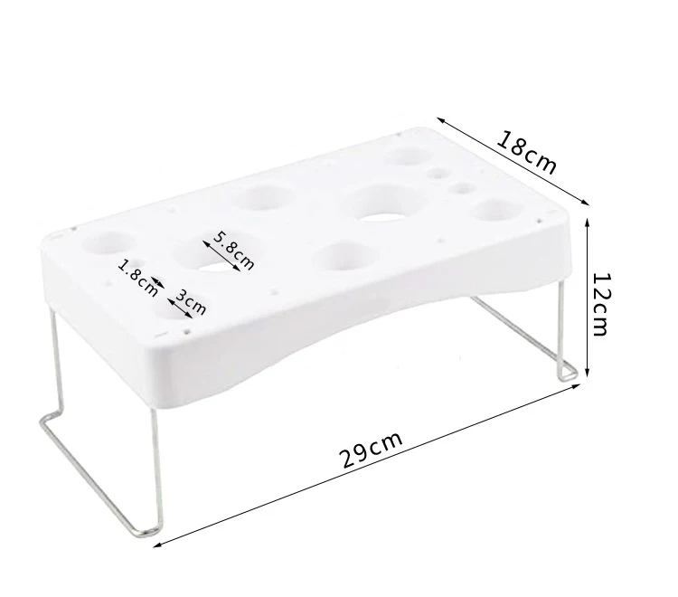 New Arrival 12 Hole Folding Cake Piping Bag Rack Pastry Bag Stand Piping Bag Holder Cream Work Table Holder Cake Decor Tool
