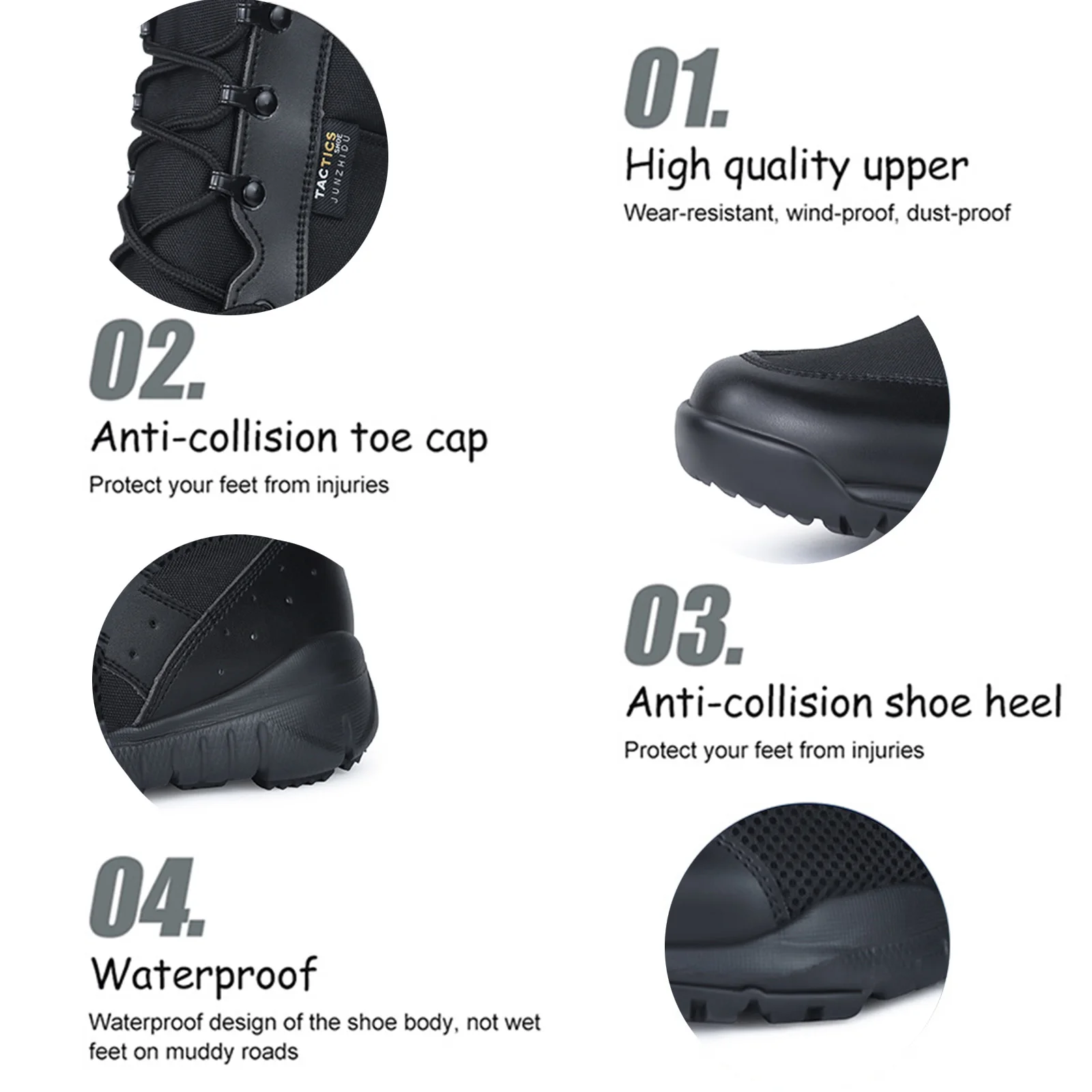 Custom Shoes Manufacturers Breathable Sports Men Desert Hiking Boots Anti-Slip Trekking Shoes