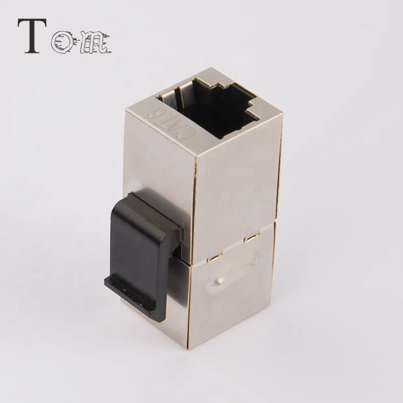 TOM-KJ-25-C6 180 градусов CAT6 STP RJ45 к RJ45 встроенный муфта Ethernet сети Keystone Jack, Cat6 keystone jack
