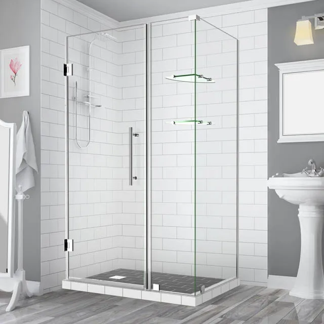 Aluminum Frame bathroom Shower Door with Low Cost Tempered Glass Shower Room Enclosure