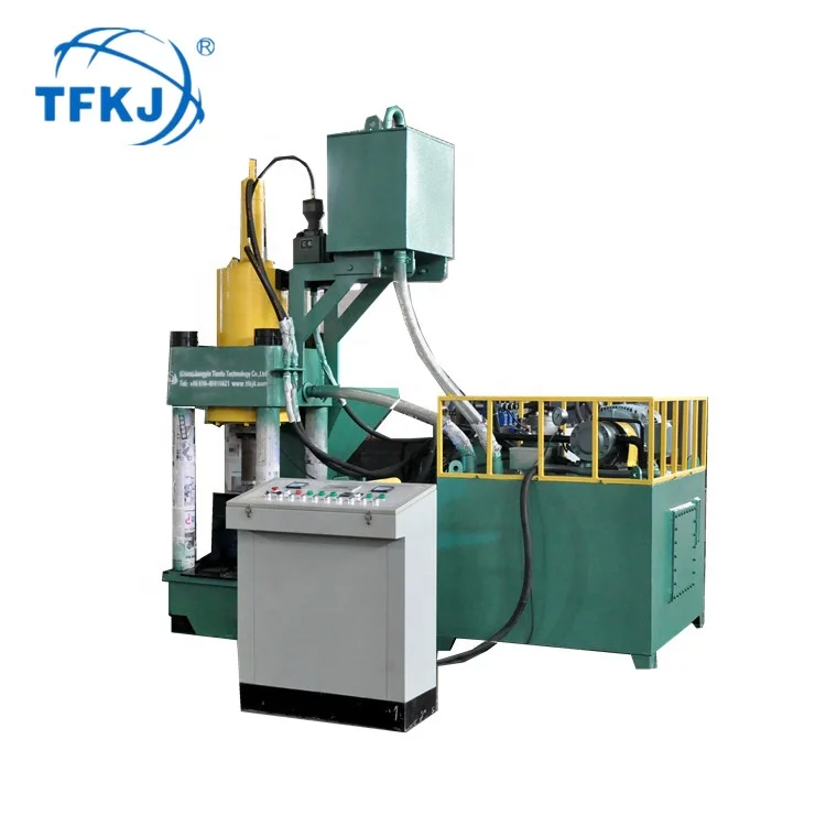 Mini Scrap Metal Shredder Hydraulic Metal Aluminium Chip Recycling  Briquetting Press Machine