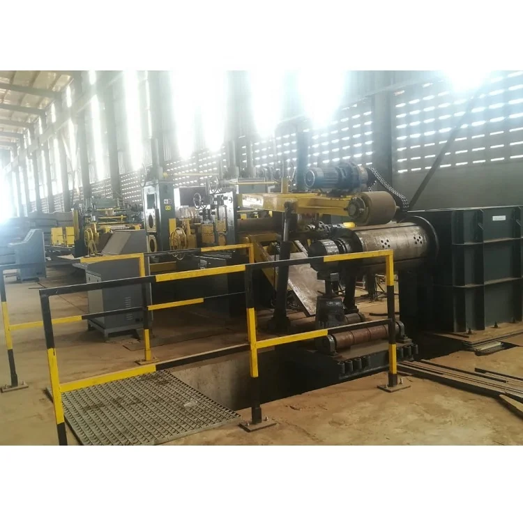 
HR steel strip flat bar slitting and cutting cut to length line 