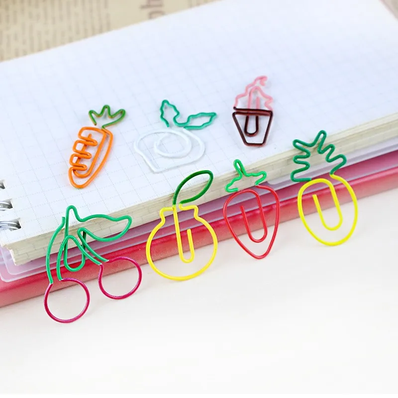 The Fruit Types of Paper Clip,Decorative Cherry Shaped Paper Clips for Office School