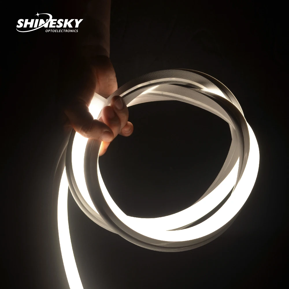SHINESKY 3D16*15 мм неоновые трубки крышка DC24V гибкие полосы света Силиконовые Гибкие светодиодные лампы