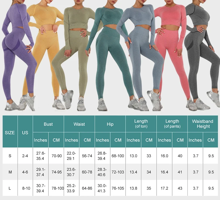 Ins Hot selling Solid Color  Fitness Wear Womens Two Piece Tracksuit Set
