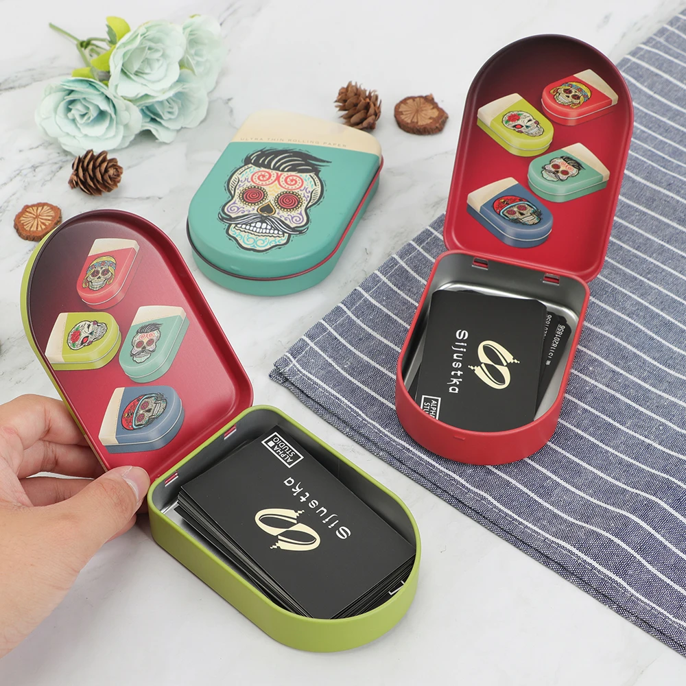 Customized playing cards metal tin box for present