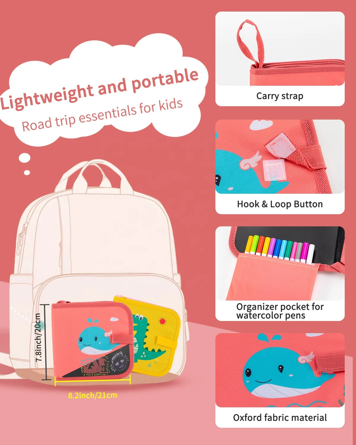 Hot Sale Erasable Doodle Book Drawing Pads With 12 Watercolor Pens Children Magic Drawing Book Kids Painting Set