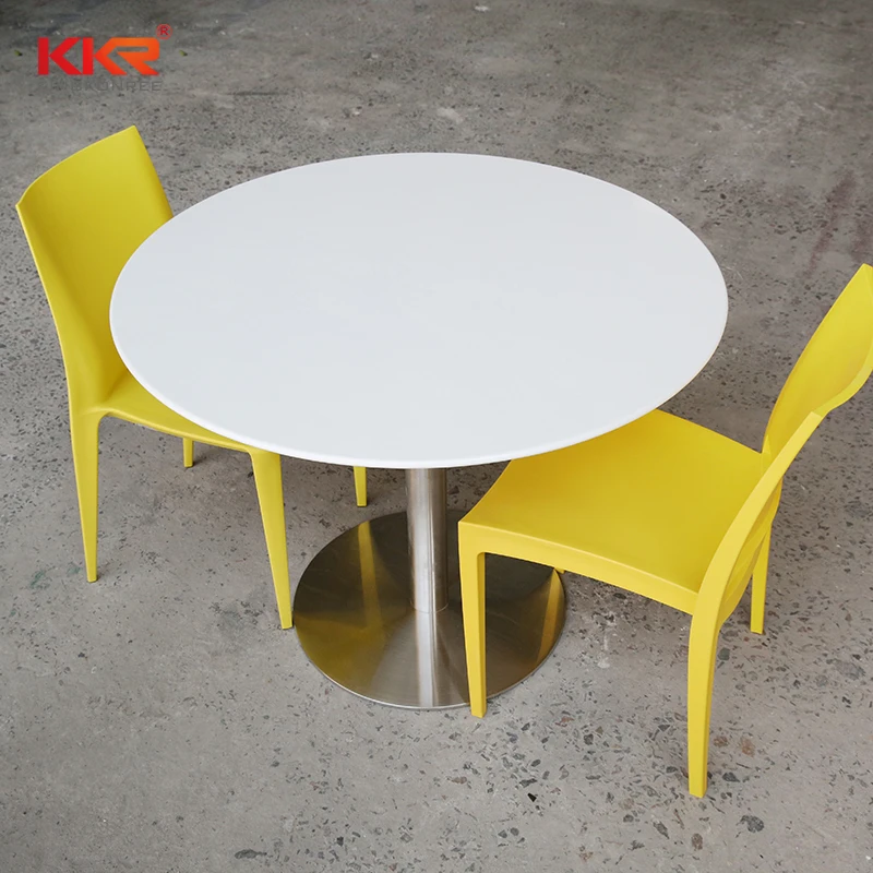 KKR high end solid surface table for dinning room coffee table for store ice cream store tabletop