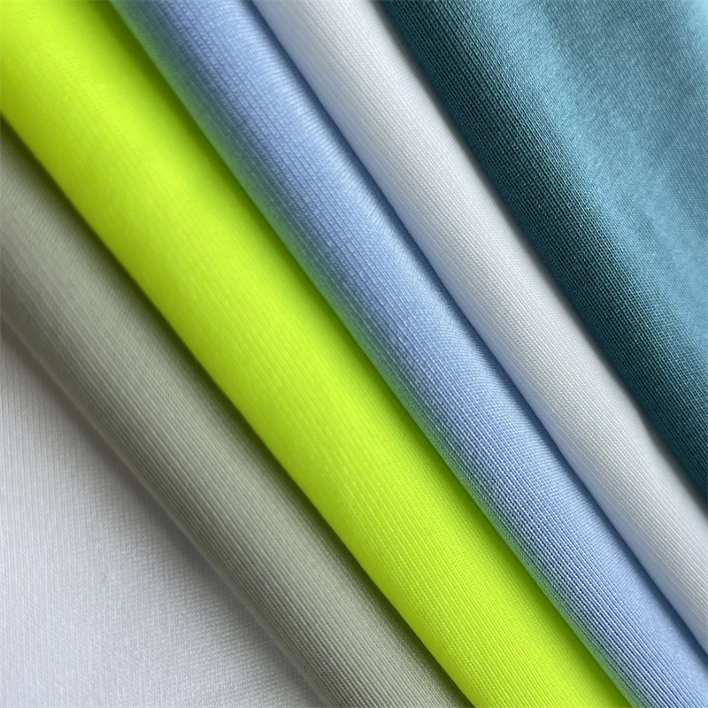 Wrinkle Resistant Anti-UV 40D 81% Nylon 19% Spandex 4 Ways Stretch Knitted Jersey Lycra Fabric For Yoga Cloth Sports Trouser