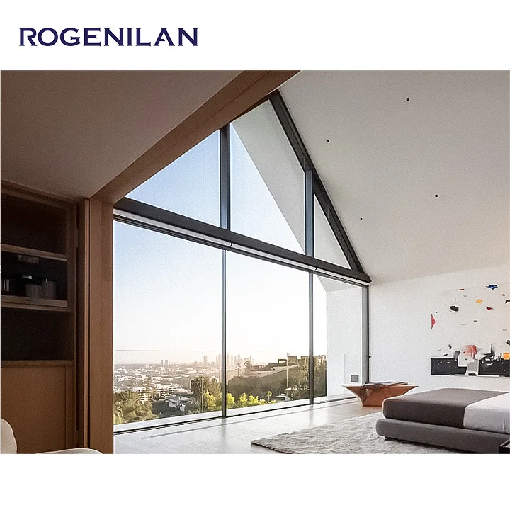 Custom aluminum Round/Rectangular/Triangular/Coastline/arch  Specialty Shape windows