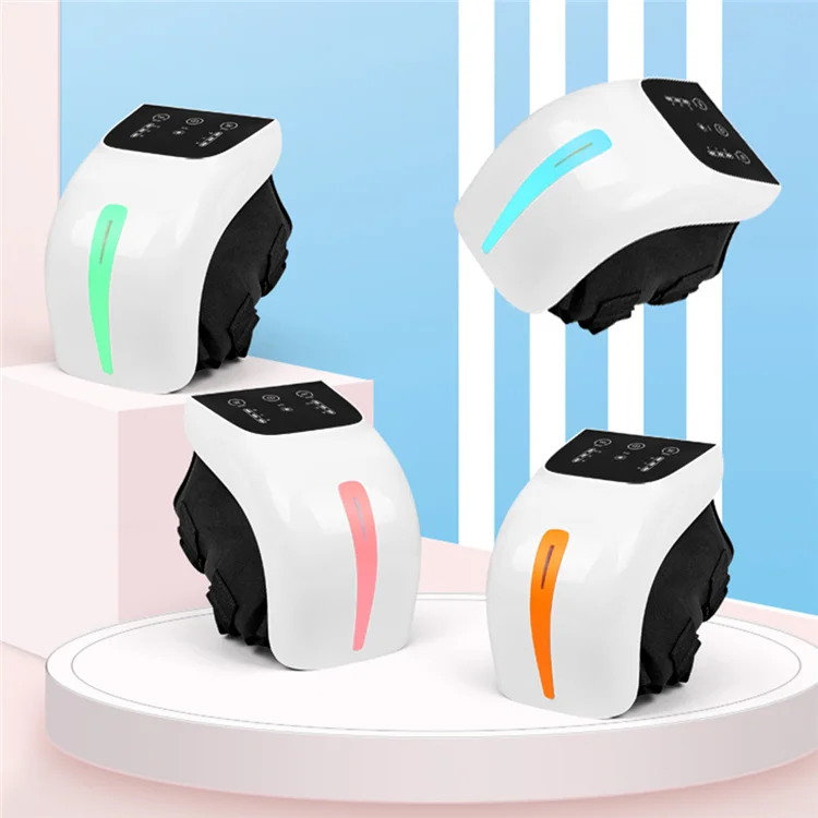Electric Rechargeable Wireless Infrared Thermal Heated Vibration Therapy Knee Massager Pain Relief With Heat compress