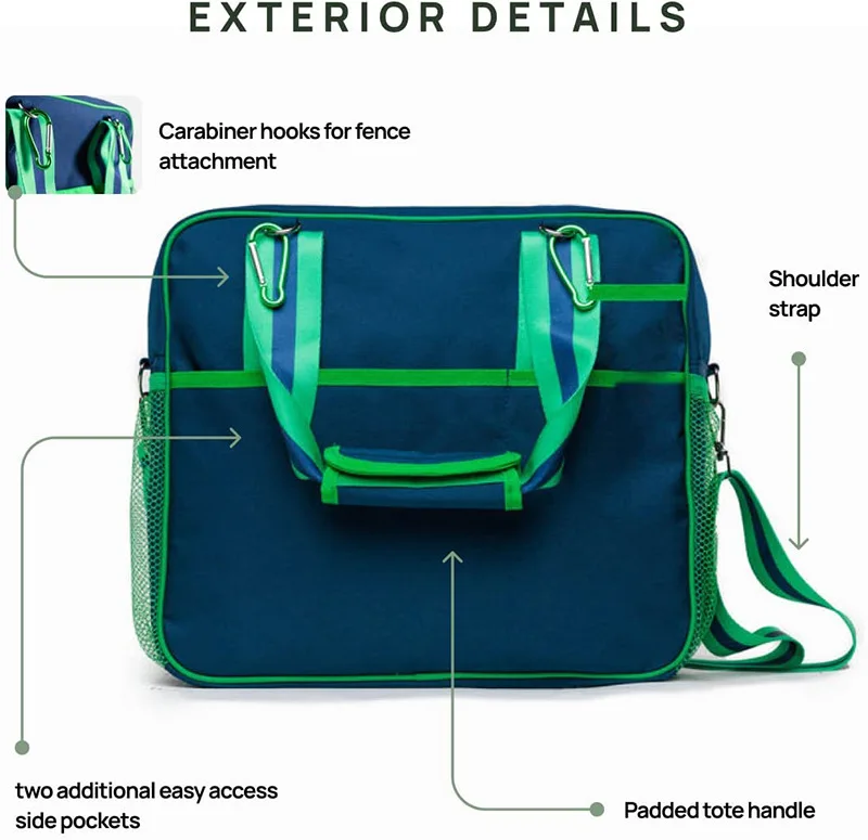 Custom Logo Tote Pickleball Bag With Adjustable Shoulder Strap Waterproof Racket Crossbody Bag Fitness Sport Paddle Racquet Bags