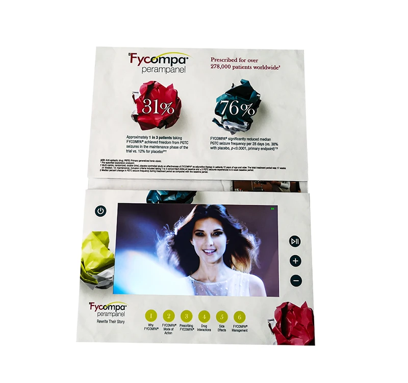 High Quality Promotional Motion Digital Wedding Invitation Greeting Card Album Mailer Gift Box Book Video Brochure