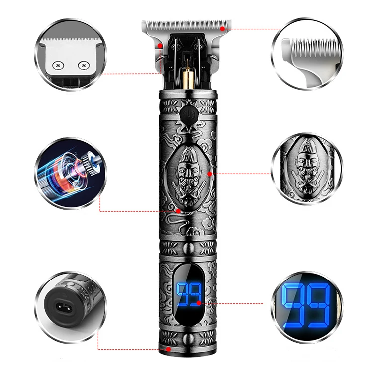 Amazon Hot Sell Resuxi LM-300 Professional Hair Trimmer Electric Low Noise Cordless Rechargeable Bulk Grooming Kit Hair Clipper