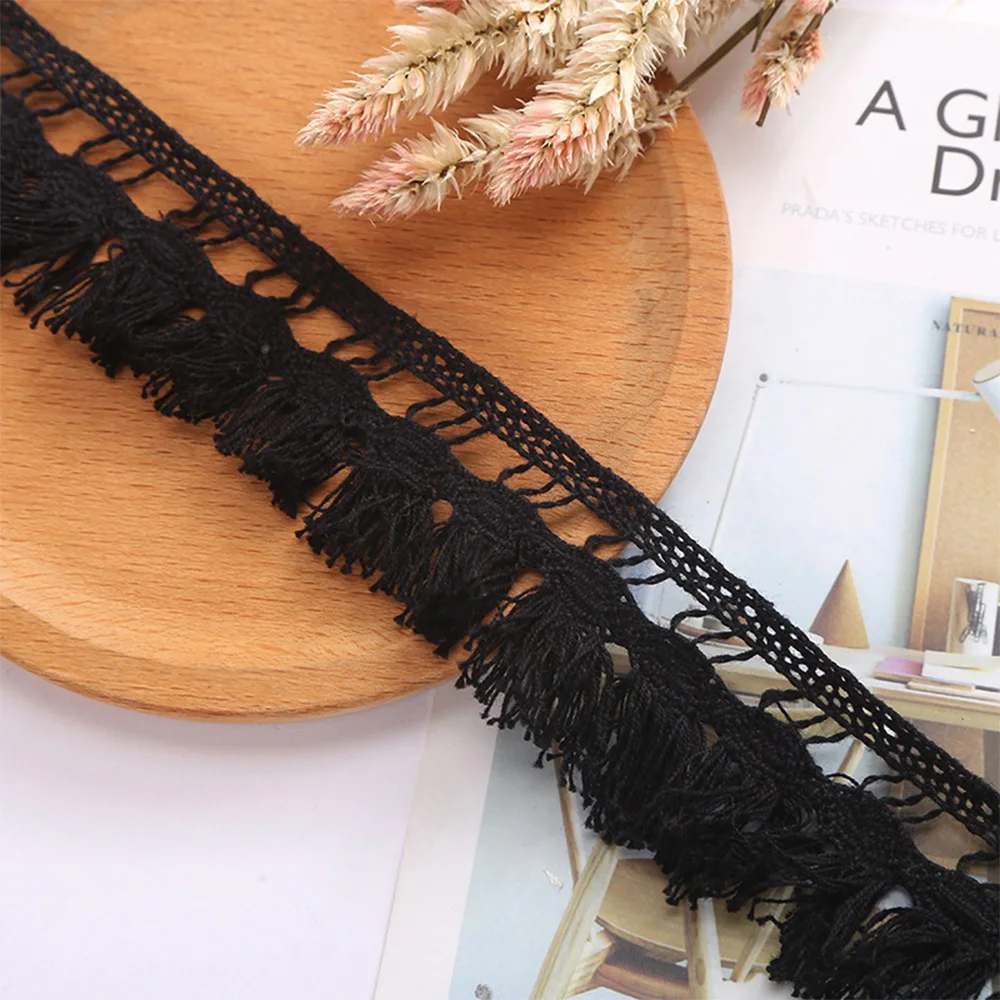 Hot Sale Soft Modern Design Machine-woven Cotton Lace Clothing Home Textile Accessories Lace Tassel Fringe Lace