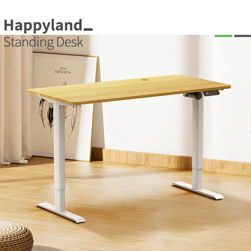 2SRH2A New Design Economic Single Motor Double Crossbeam Electric Height Adjustable Desk Frame Modern Office Standing Desk
