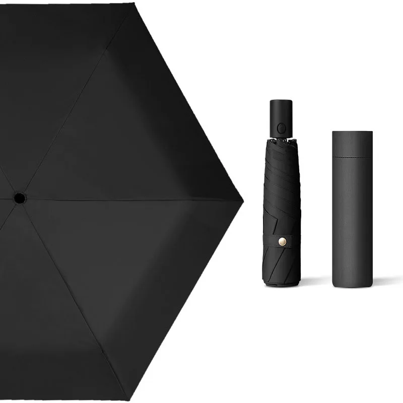 Hot Sale Custom Logo Automatic 30D Pongee Fabric Rain Advertising Umbrellas Three Folding Golf Umbrellas Adults Business Gifts