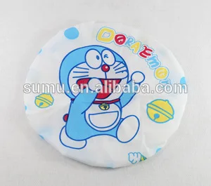 Microfiber Double Layers Elastic Reusable Waterproof Bath Cap Shower Cap