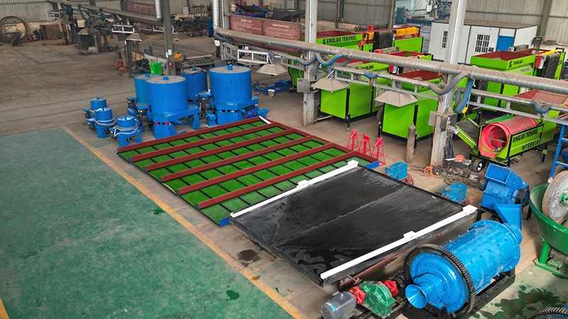 High quality small gold refining gold centrifuge machine to connect with trommel screen