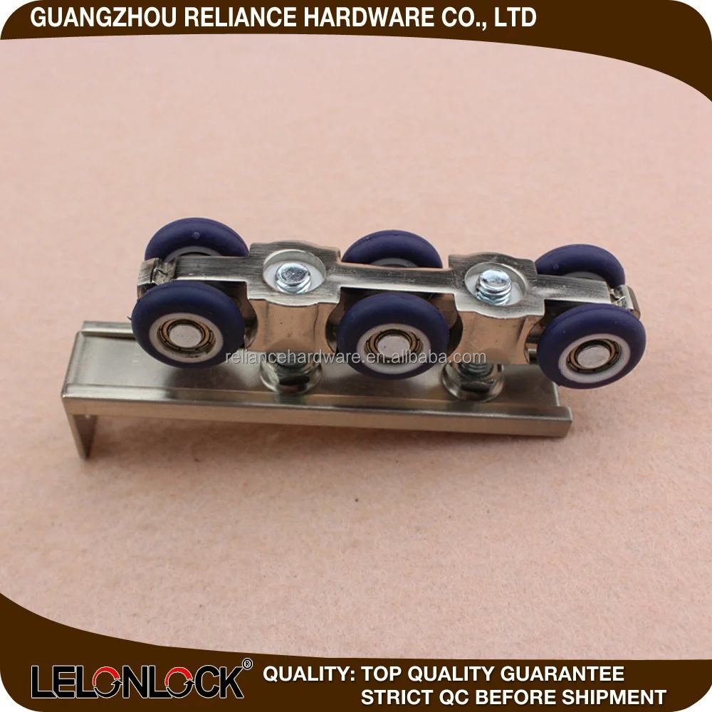 Heavy duty 70-100 kg hanger door wheel door roller, wood door rollers sliding roller 8 wheels