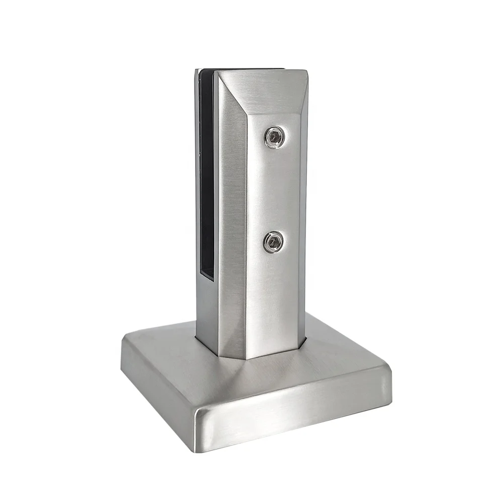 Aleader Satin Brass Glass Spigot Balcony Railing Stainless Steel Glass Spigot Frameless Glass Balustrade