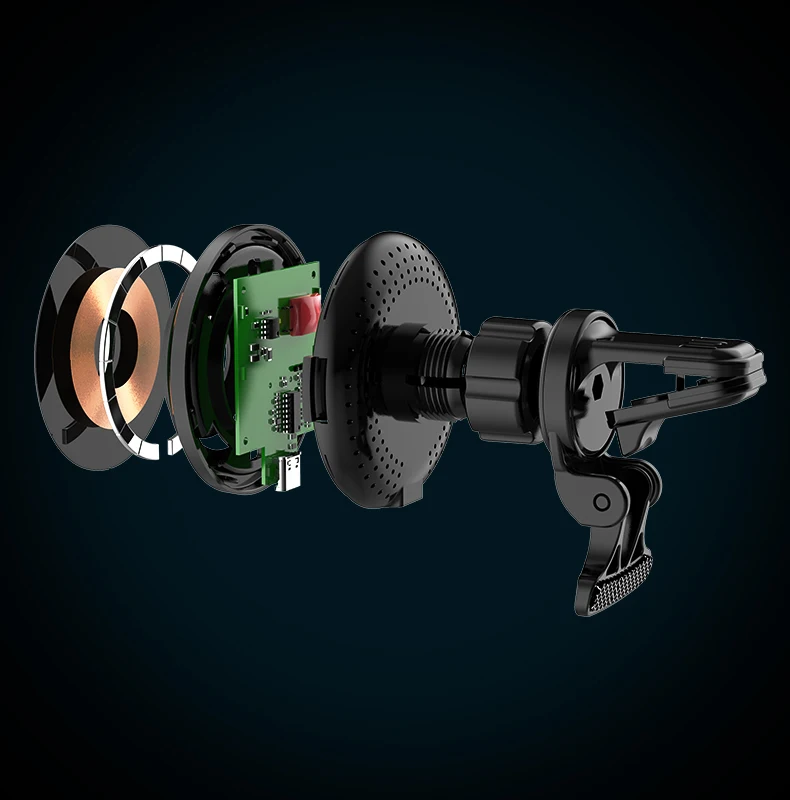 2023 New Arrivals Magsafing Wireless fast charger 15w magnetic wireless car charger mount phone holder For iphone 12  13 14 pro