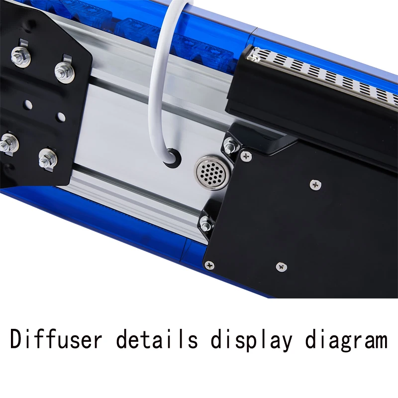 Factory Supplier 88W Red Long Row Warning Led Flashing Light For Car Safety Lightbar Strobe