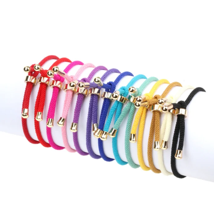 Bohemian Red Lucky Bracelet Women Jewelry Handmade Chain Rope Couples Bracelet Adjustable Black String Bracelet