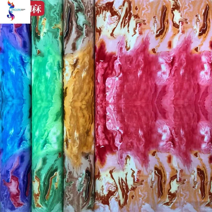 Ready Goods Stock Fabric Digital Print Polyester Sph Poka Fabric For Garments