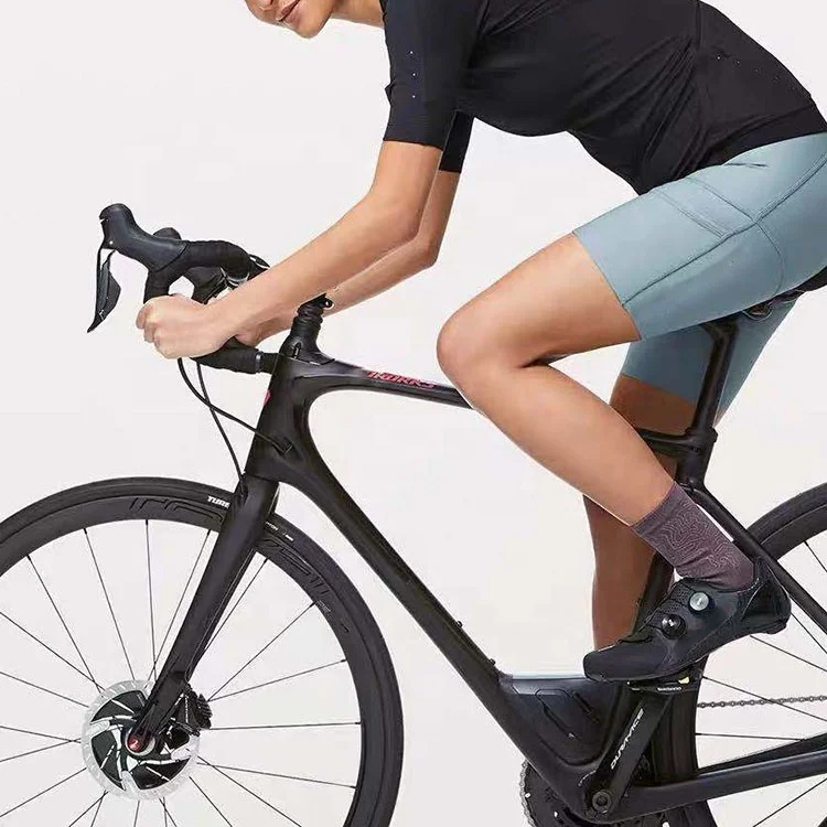 2022 Polyester Elastic High Waist Solid Color Fitness Tights Woman Yoga Girls Shorts