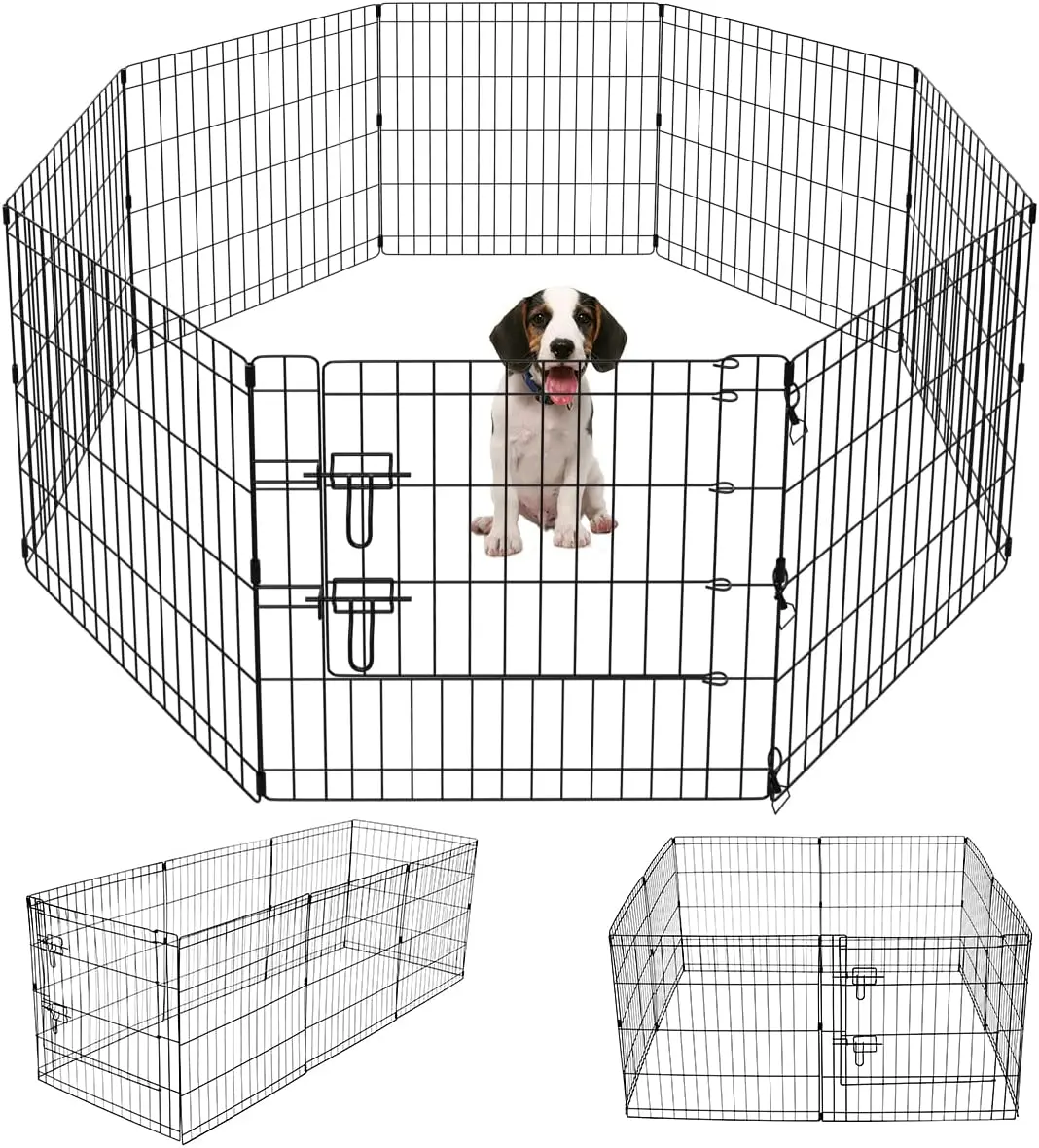 Puppy Supply Tall Play Yard Playpen Pet Dog Child Baby Secure Enclosure Gate Large Pen