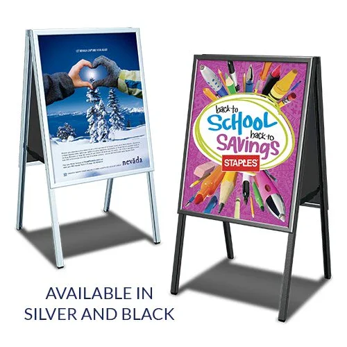 High Quality Poster board snap frame pavement sign,A-frame poster stand 24x36