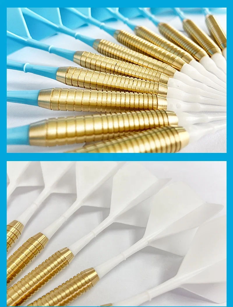 Yulong Brass dart with 100 soft dart tips for electronic dart machine for sale