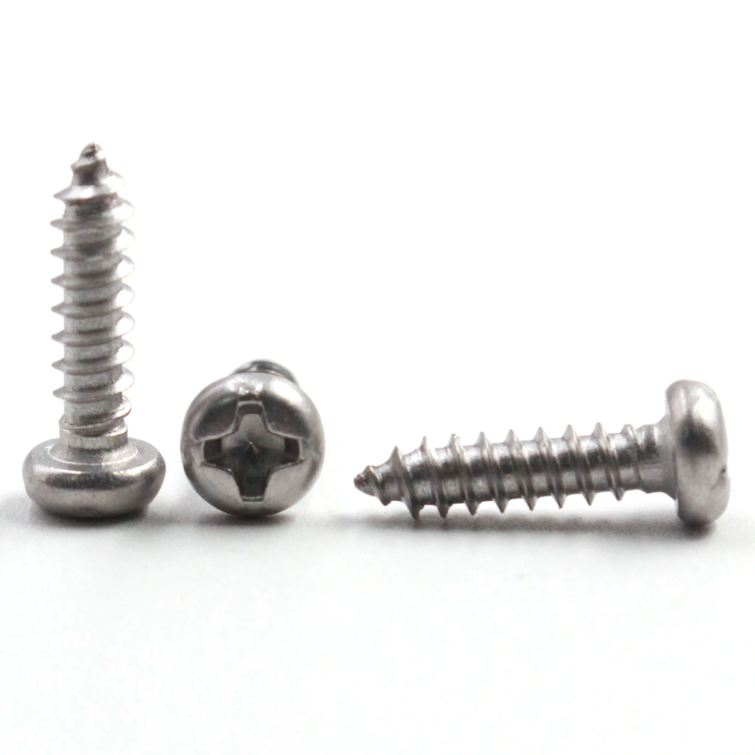 low price Stainless Steel Phillips Round Head Self Tapping Screws M3*12 pan head small screw